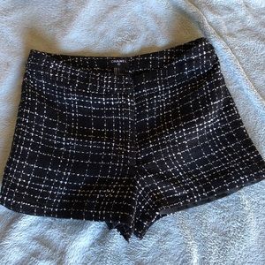 CHANEL - BLACK CHECKERED SHORTS